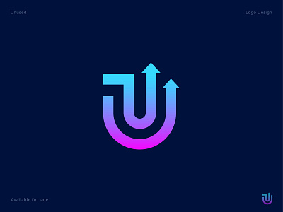 Upgrade - Logo design 3d abstract app arrows branding identity colorful concept corporate creative gradient icon letter logo logo design logo designer logo ideas mark minimal modern u letter unused