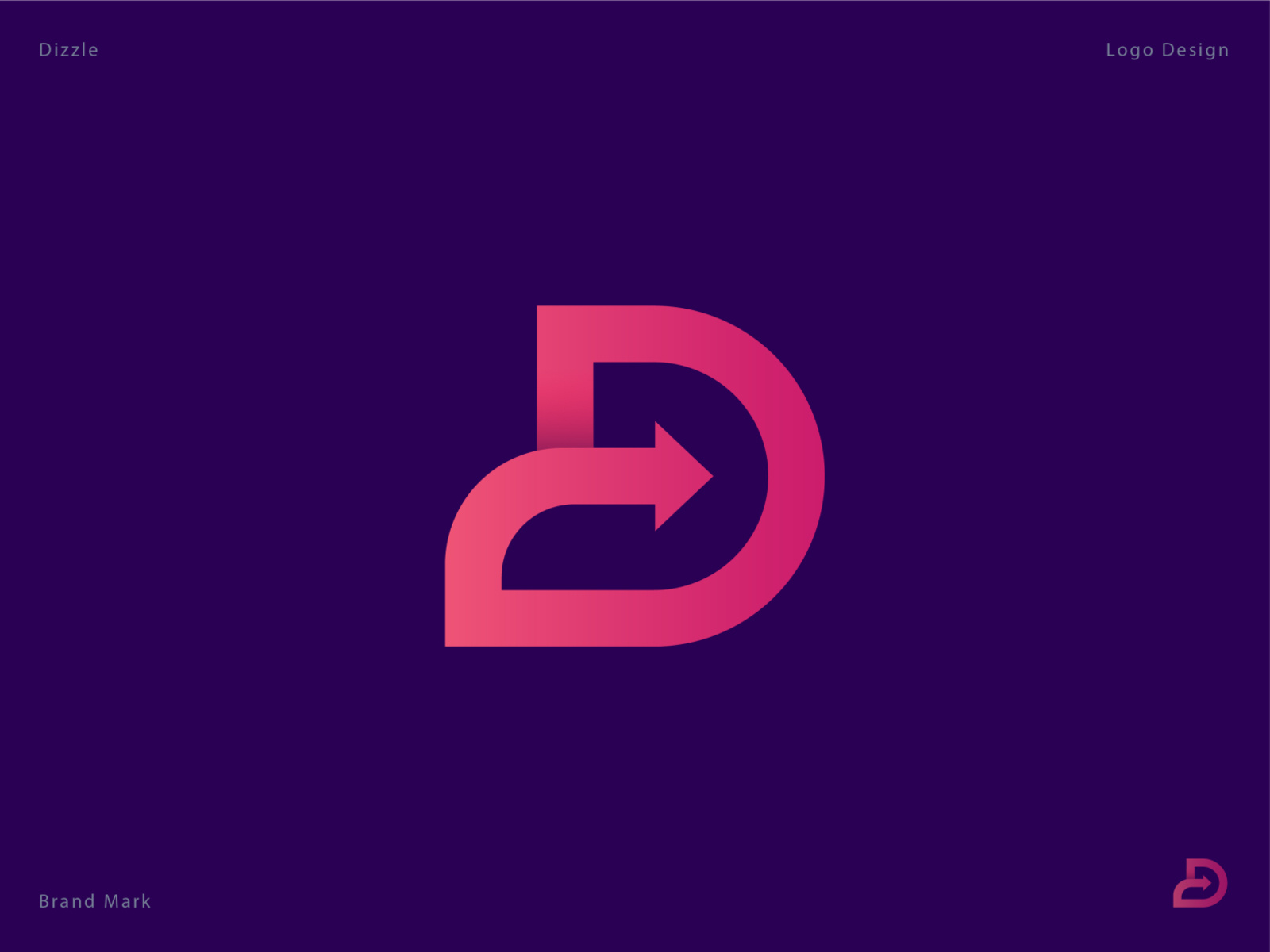D letter + Arrows by Vect+ on Dribbble