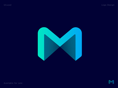 M -Lettermark abstract app icon app logo branding agency business creative custom letter gradient letter logo logo logo design logodaily logodesign logotype m letter mark minimal modern logo monogram tech