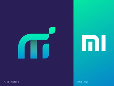 Xiaomi MI logo Redesign concept a b c d e f g h i j k l m n branding concept gradient letter logo letter m logo logo design logomark logotype mi modern o p q r s t u v w q y z simple startup xiaomi