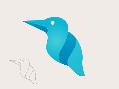 Bird logo abstract bird bird icon bird illustration bird logo birds brand identity branding branding design creative logo gradient humming bird illustration kingfisher logo logo design logos simple vector wave