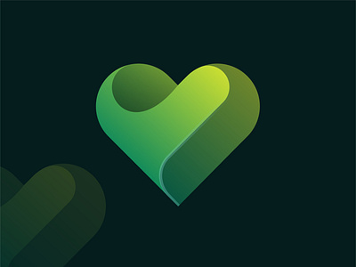 Natural Heart abstract branding creative dating app design geometric heart illustration logo logo design love natural simple symbol