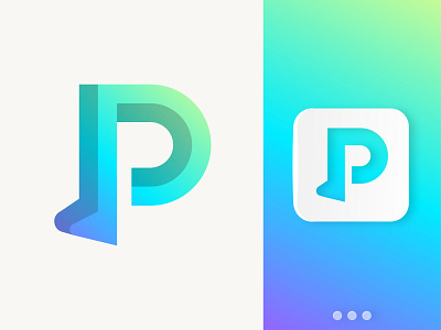 Letter P a b c d e f g h i j abstract logo branding clean concept creative gradient logo idea illustra illustration k l m n o p q r s t u v w x y z letter logo letter p logo logo design logo designer logos modern presentation vector