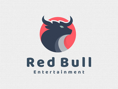 Red Bull - Animal logo animal logo branding bull business logo corporate creative crypto logo flat horn illustration logo logo design logotype mark negative space startup strong