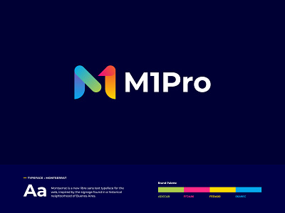 M1Pro - Logo Design abstract abstract logo app app icon brand brand design brand identity branding branding design design icon illustration letter logo lettering logo logo design logodesign logotype m mark