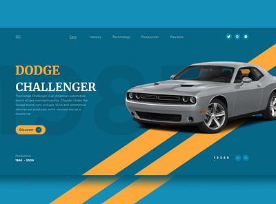 Dodge Challenger branding design web