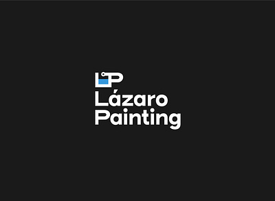 Lázaro Painting brand branding design identity system illustrator logo logo design packaging paint painting