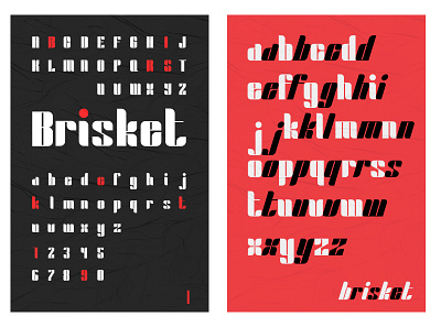 Brisket Posters brisket design font font design font designer font family fonts illustrator