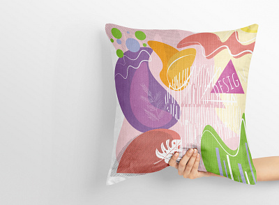 Abstract Pillow Pattern Design abstract abstract art abstract design abstract logo corona design leaf leaf logo leaves pattern pattern art pattern design pillow pillow art pillow design pillow mockup typography vector