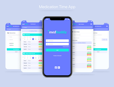 Medication Time App adobe xd design medication medication time medications mobile app time management ui ui ux design ui design ux uxdesign