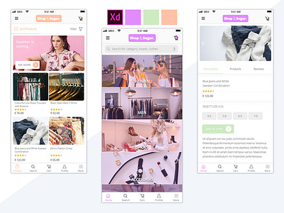 Shop&Sugar UI/UX Design