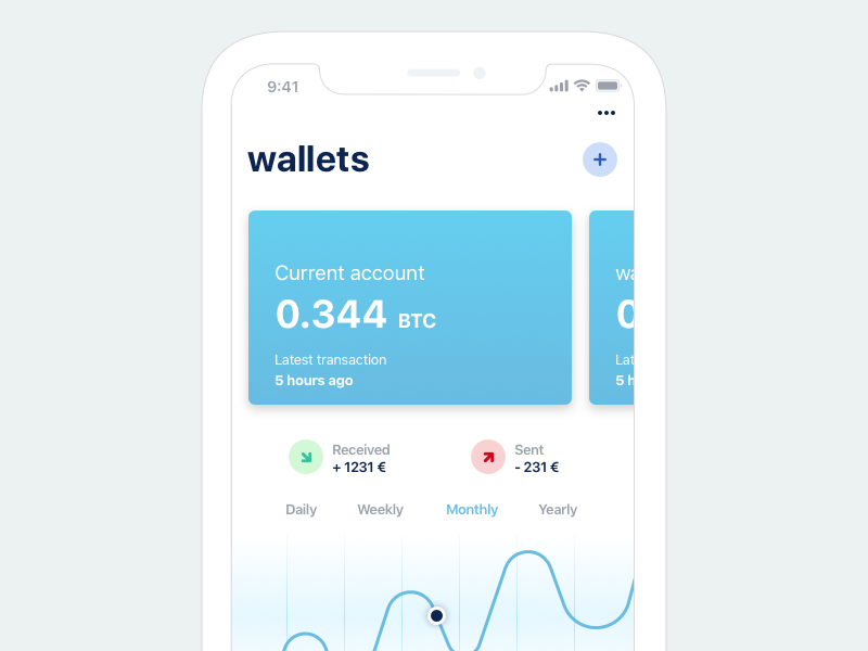Bluewallet Bitcoin wallet by Nuno on Dribbble