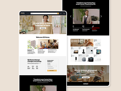 Verizon x Amazon SmartMatch — Landing Page 5g ad campaign advertising amazon collab design landing page microsite page product tech verizon web website