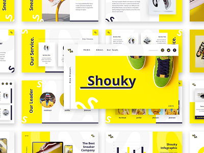 Shouky - Creative Business Presentation Template branding business creative design fashion keynote powerpoint presentation slides template