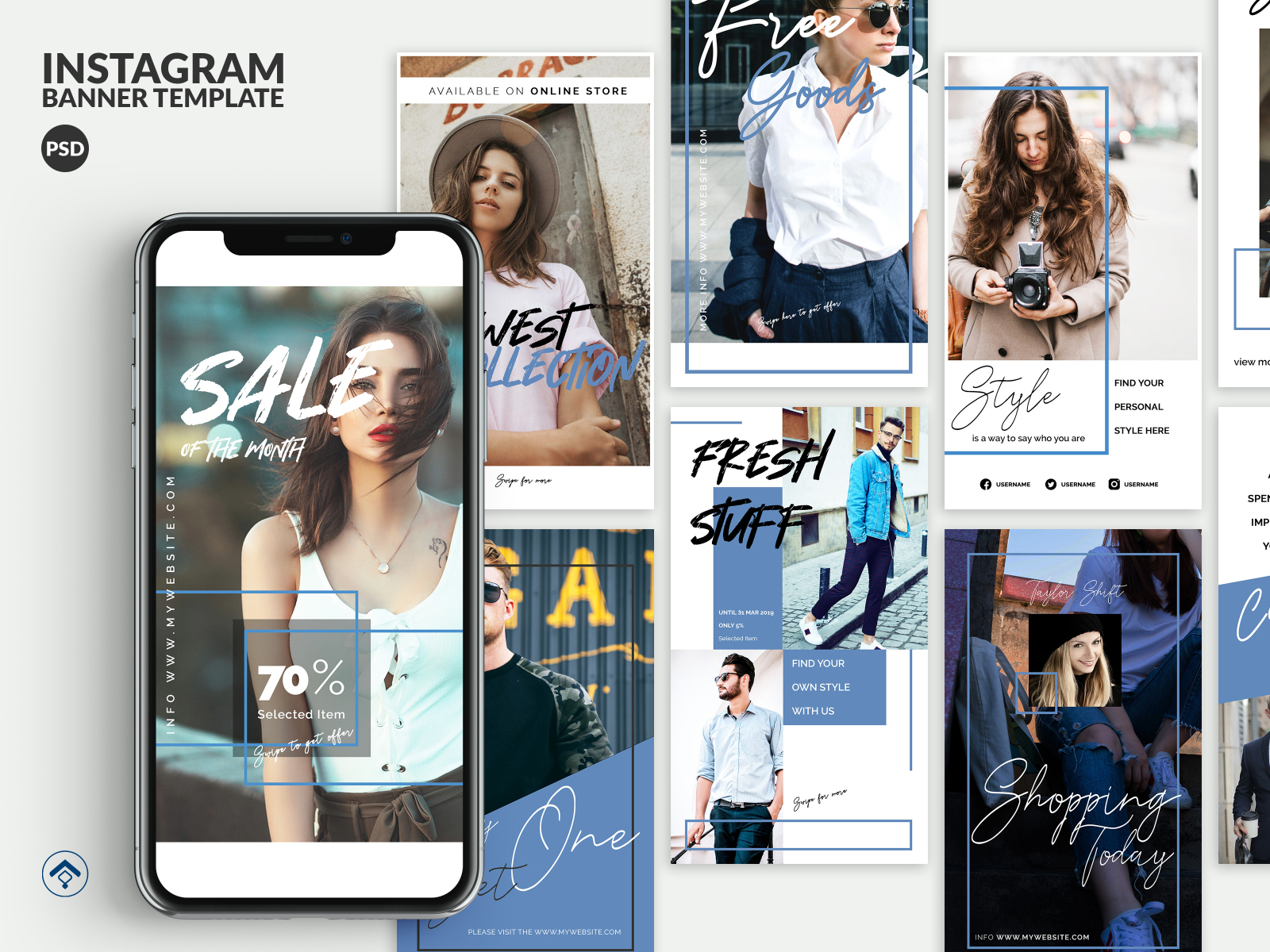 Bluesky - Fashion Instagram Stories Template by RiseGraph on Dribbble