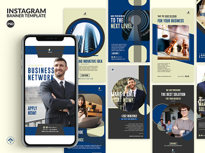 Solution V2 - Business Instagram Stories Template agency branding business creative design idea inovative instagram instagram stories marketing network sales service solution template