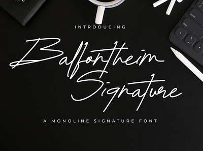 Balfontheim Signature - Monoline Signature Font branding business elegant design elegant font handwritten identity lettering logotype monoline font photography signature font