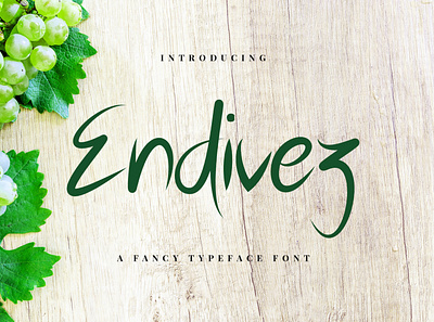 Endivez - Typeface Font beauty font branding business classy font custom lettering decorative display fancy fancy font lettering logotype product logo typeface