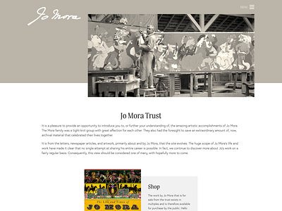 Jo Mora Trust design minimal ui ux web website