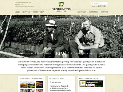 Generation Growers design ui ux web website