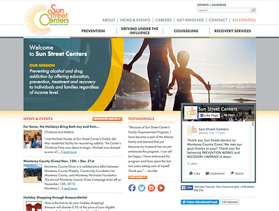 Sun Street Centers branding design ui ux web website