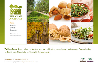 Turkhan Orchards branding design ui ux web website