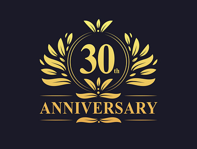 30th Anniversary 30th anniversary anniversary party branding celebrate celebration logo logodesign logos vector