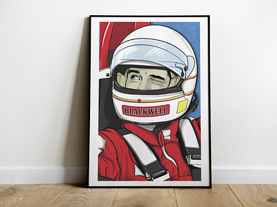F1 Inspired Poster Illustration