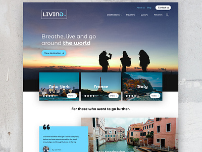 LIVING | Landing page 🌄