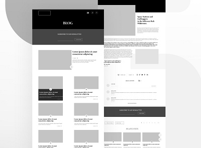 Blog | Wireframe Layout blog blogger clean desgin interface design app design ux interface layoutdesign layouts minimal modern design product design ui ux web web design website white wireframe