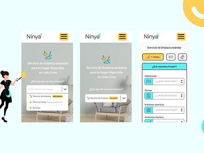 Cleaning service reservation - Ninya