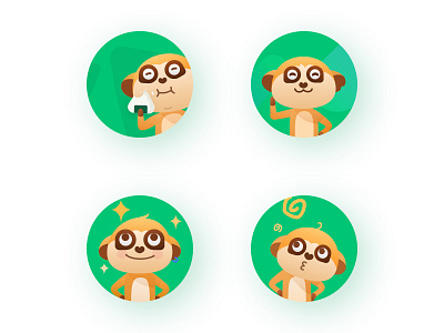 Omi - Stickers animal app design graphic sticker ui