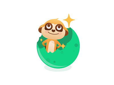 newborn animal app design graphic illustration sticker ui