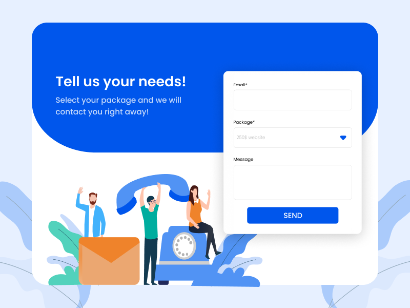 Contact Form by Marietta Lazana on Dribbble