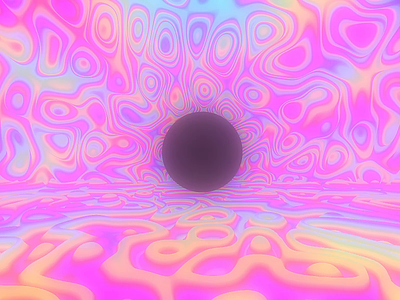 Calm in the Iridescence animation art canvas colors funky perlin wave webgl