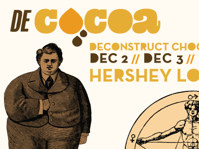Decocoa Poster chocolate conference poster type