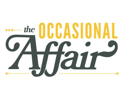 The Occasional Affair Logo 3 event planning lettering logo