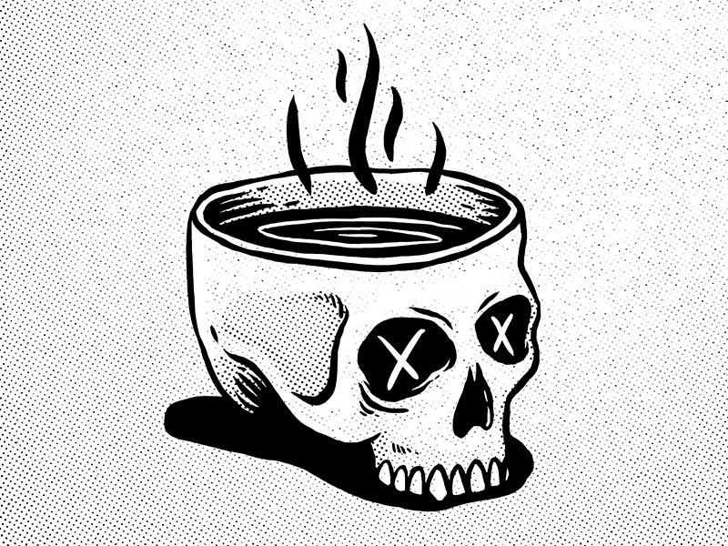 Skull Coffee by TJ Nicklin on Dribbble
