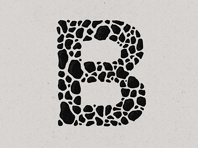 36 Days Of Type - B 36 days b graphic halftone handdrawn letter texture type typography