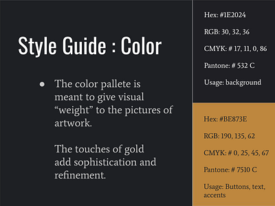 Art Meet Style Guide:Color branding design graphic design typography ui ux