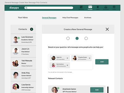 Diasppo Create a New General Message P2 branding design graphic design typography ui ux