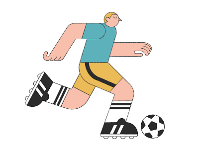 The Beautiful Game character football illustration soccer spot vector vectorial