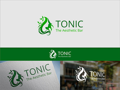 Tonic The Aesthetic Bar Logo aesthetic aesthetic bar bar beauty beauty salon dresser logo logo aesthet tonic