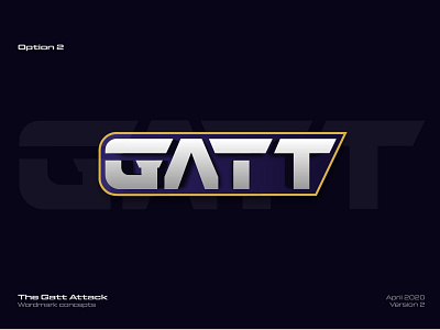 The Gatt Attack Wordmark Design brand identity branding graphic design logo logo design logo designer vector wordmark logo