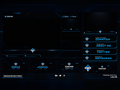 Gaming Livestream Package | Leo B. design facecam gaming stream graphic design livestream overlay twitch twitch screen twitch.tv ui