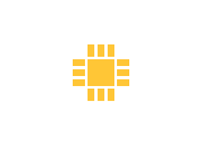 Innopolis city city design flower graphic innopolis logo mark minimalism processor square sun