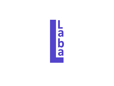 Laba logo design graphic laba letters logo mark minimalism