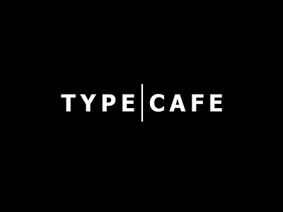 Type cafe cafe concept design graphic logo mark minimalism type