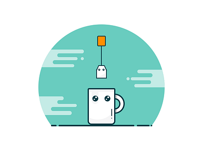 Pure Css -- Cup of Tea Character character css cute