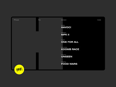 FFForwardfilms Website design gallery grid minimal typography ui webdesign webdesigner website website design